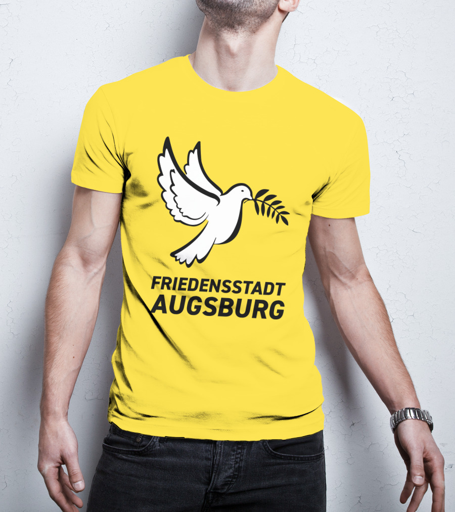 Friedensstadt Augsburg Peace Dove With Olive Branch T-Shirt