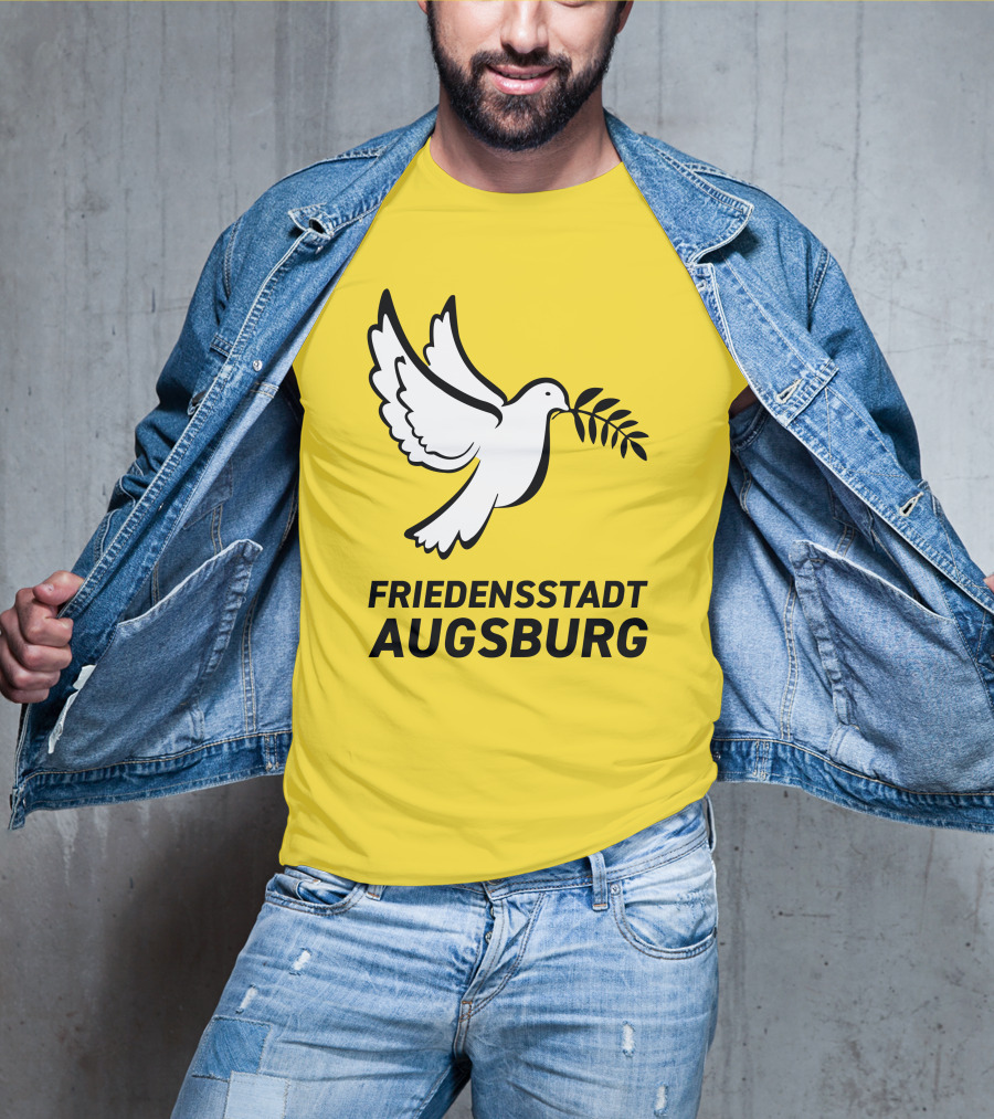 Friedensstadt Augsburg Peace Dove With Olive Branch T-Shirt