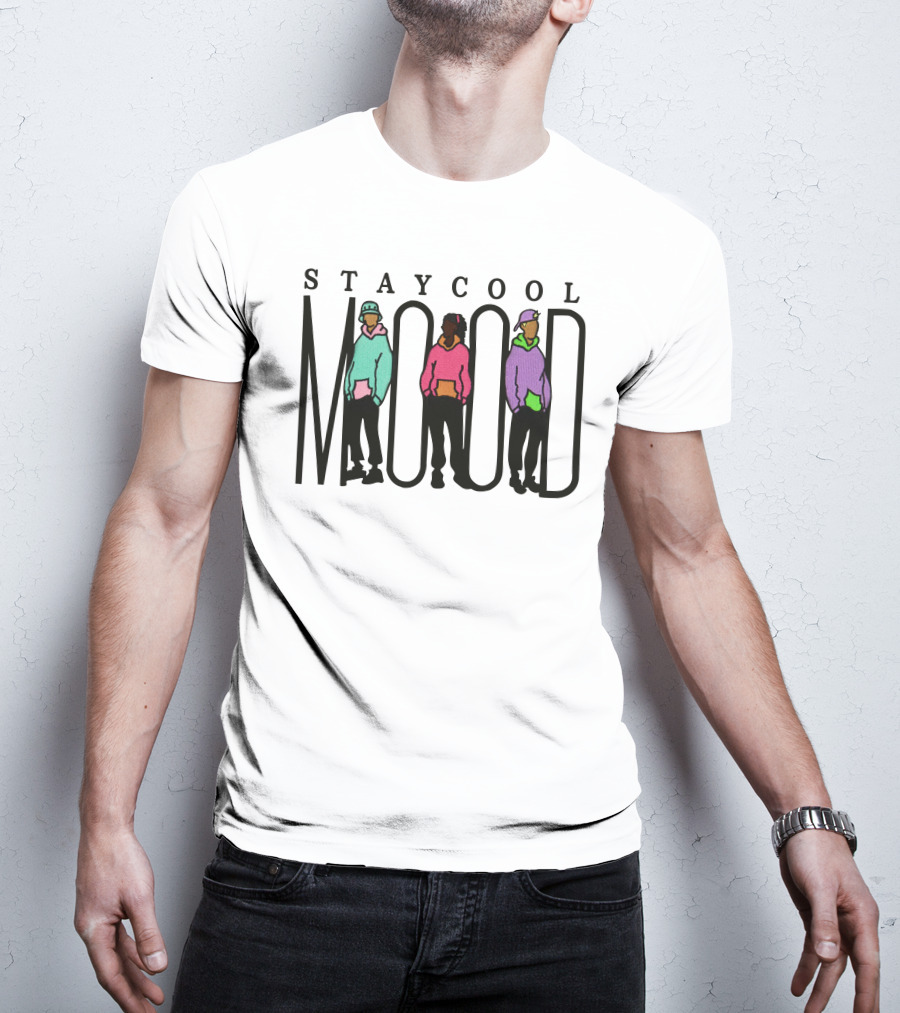 Stay Cool Mood Colorful Street Style Trio T-Shirt