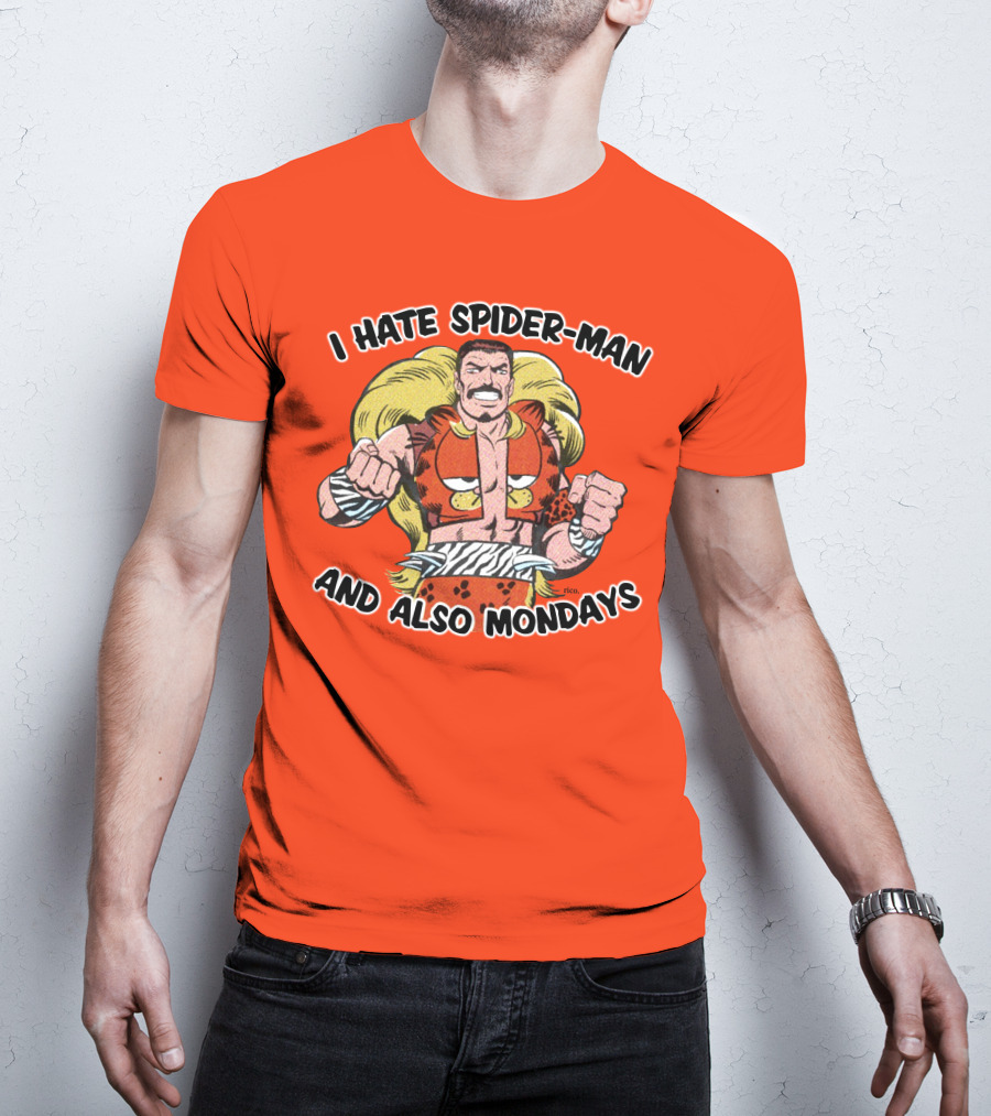 I Hate Spider-Man And Also Mondays Kraven The Hunter Comic T-Shirt