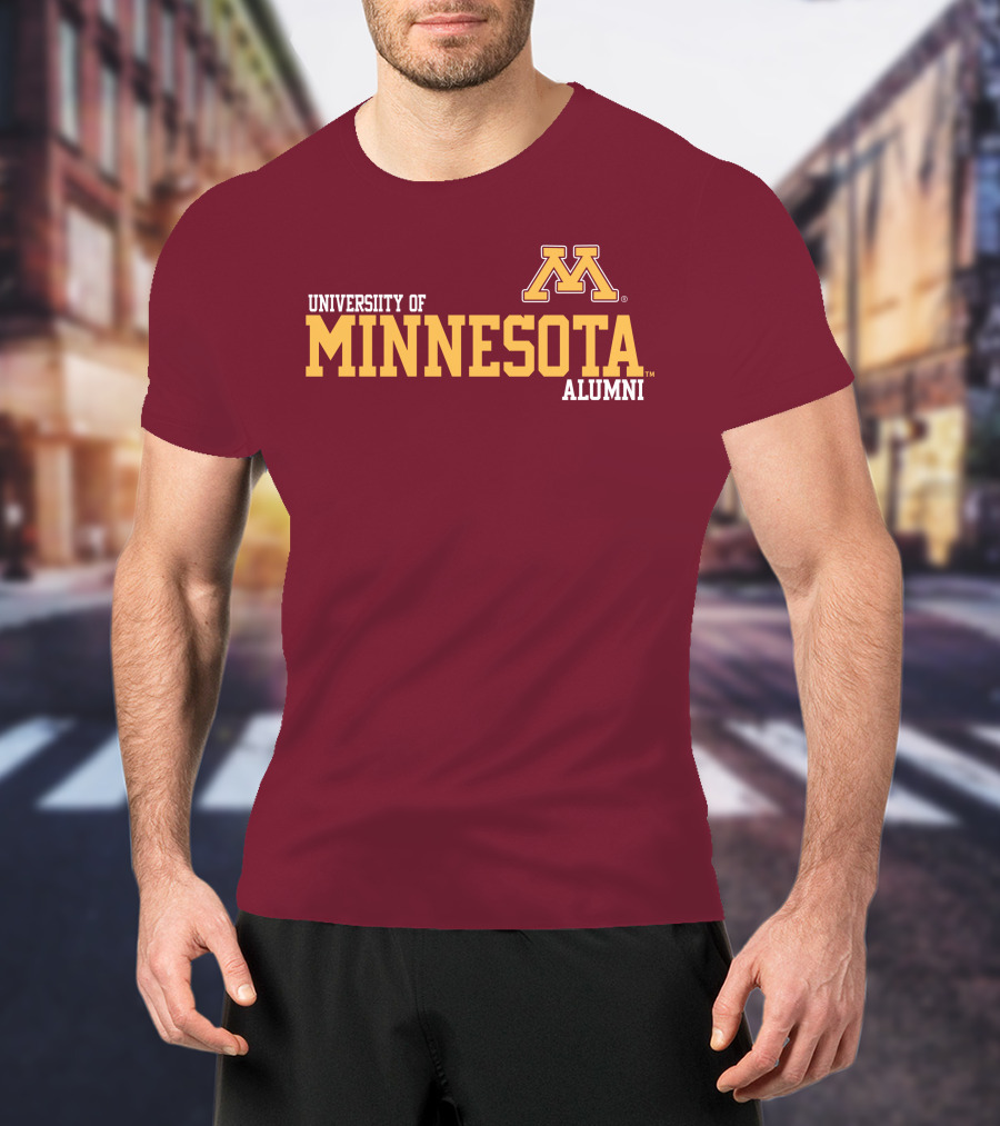 University Of Minnesota Alumni Bold Gold Maroon Iconic Collegiate T-Shirt
