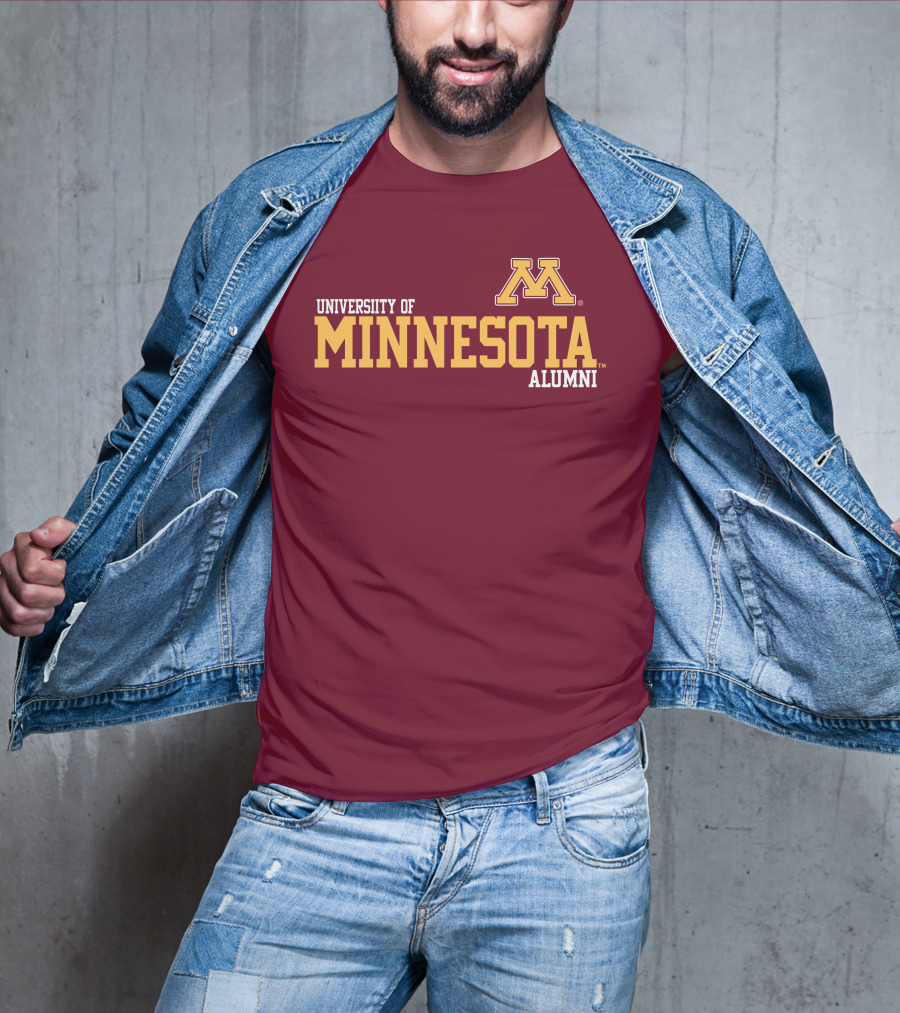 University Of Minnesota Alumni Bold Gold Maroon Iconic Collegiate T-Shirt