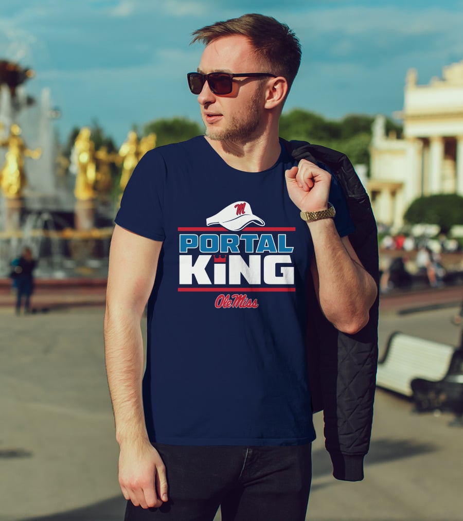 Ole Miss Portal King Football Hat T-Shirt