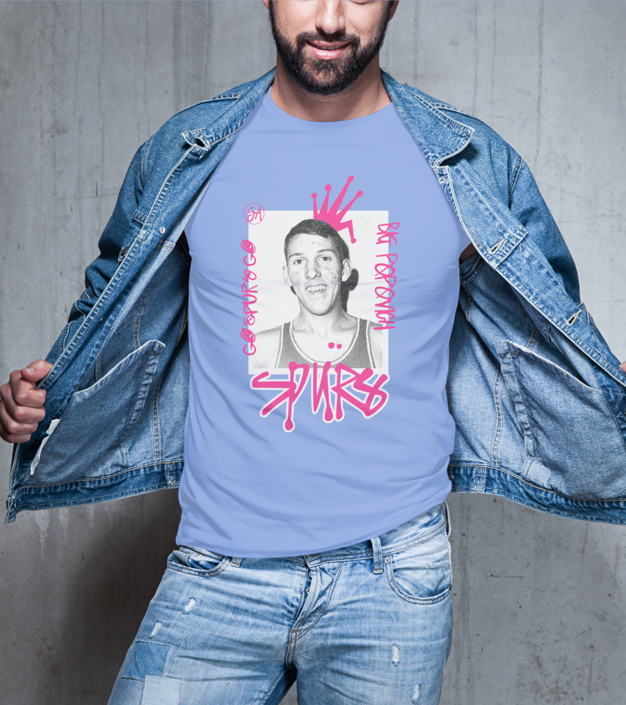 Go Spurs Go Big Popovich Spurs SA T-Shirt