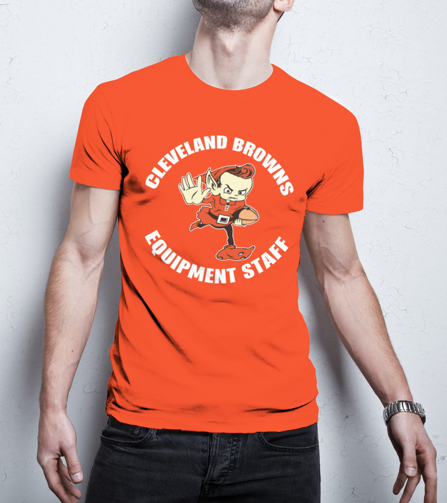 Cleveland Browns Equipment Staff Brownie Mascot T-Shirt