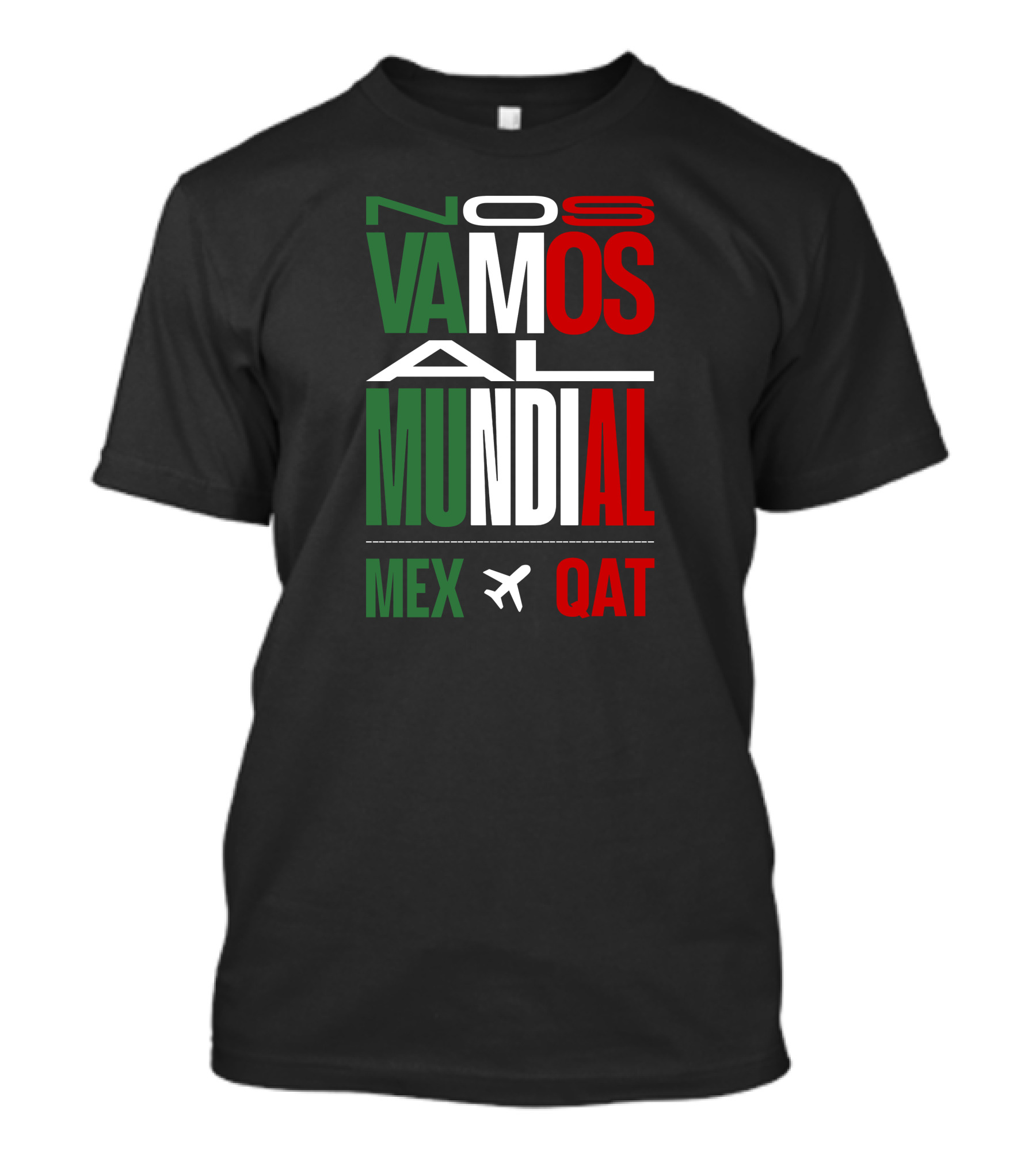 Nos Vamos Al Mundial Mex Qat Airplane T-Shirt