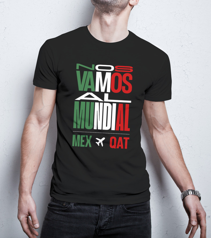 Nos Vamos Al Mundial Mex Qat Airplane T-Shirt