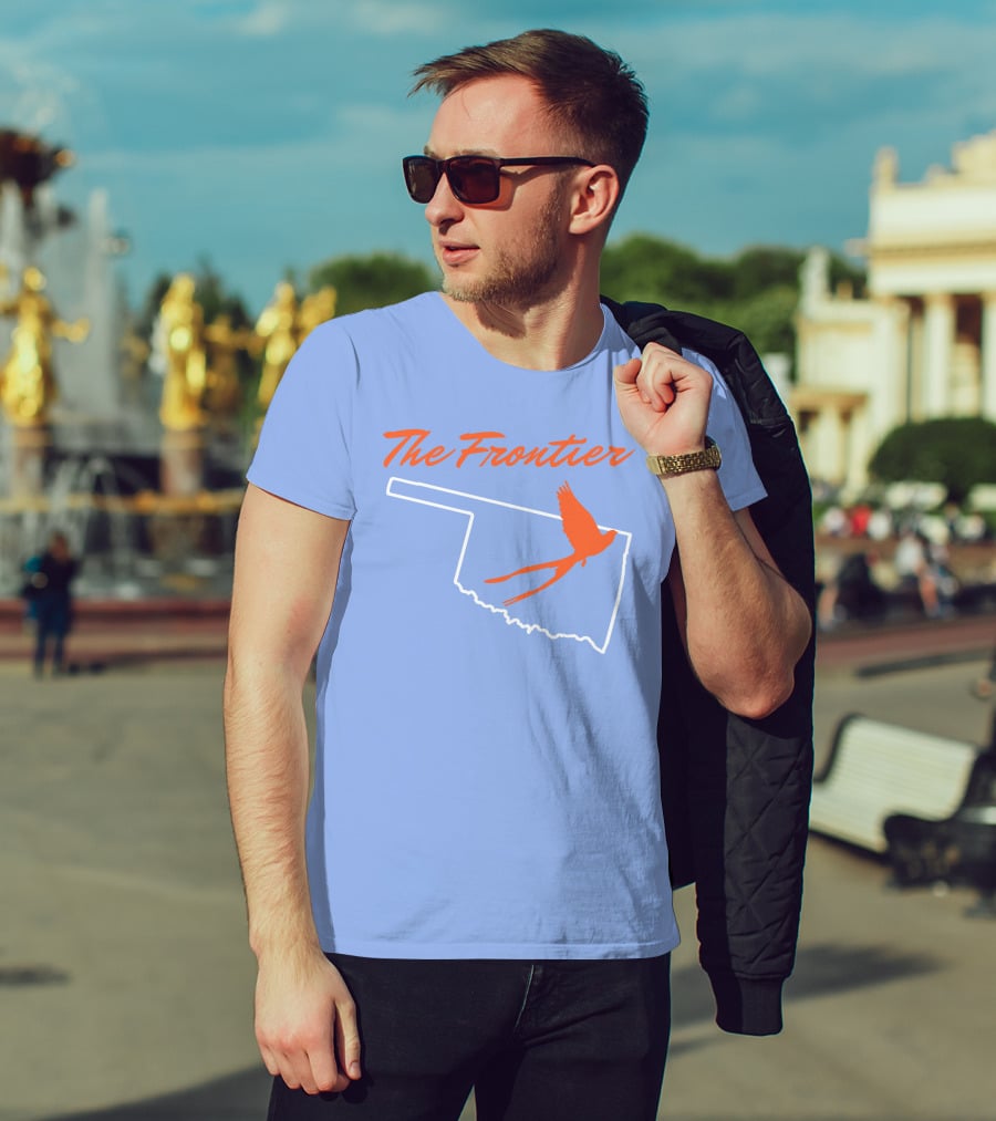 The Frontier Scissor Tail Oklahoma Outline T-Shirt