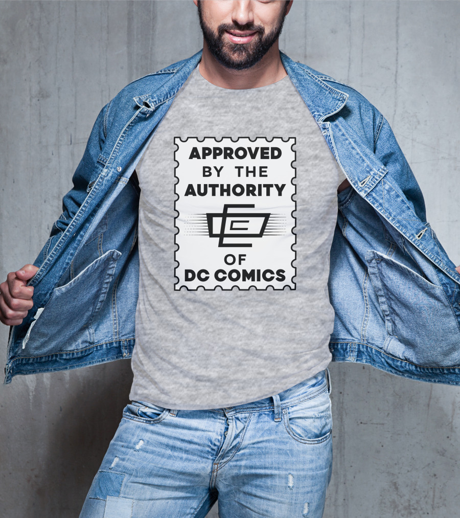 Approved By The Authority Of DC Comics Seal With Retro Stamp T-Shirt