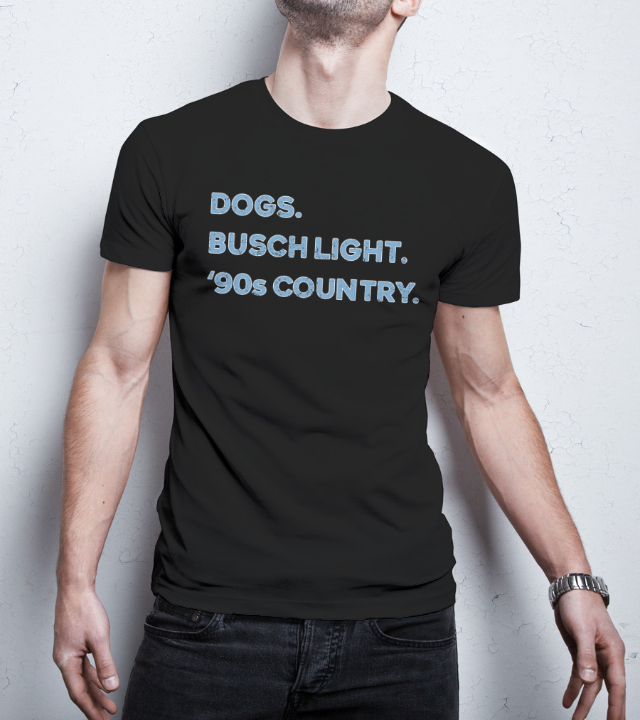 Dogs Busch Light 90s Country Retro Nostalgia T-Shirt