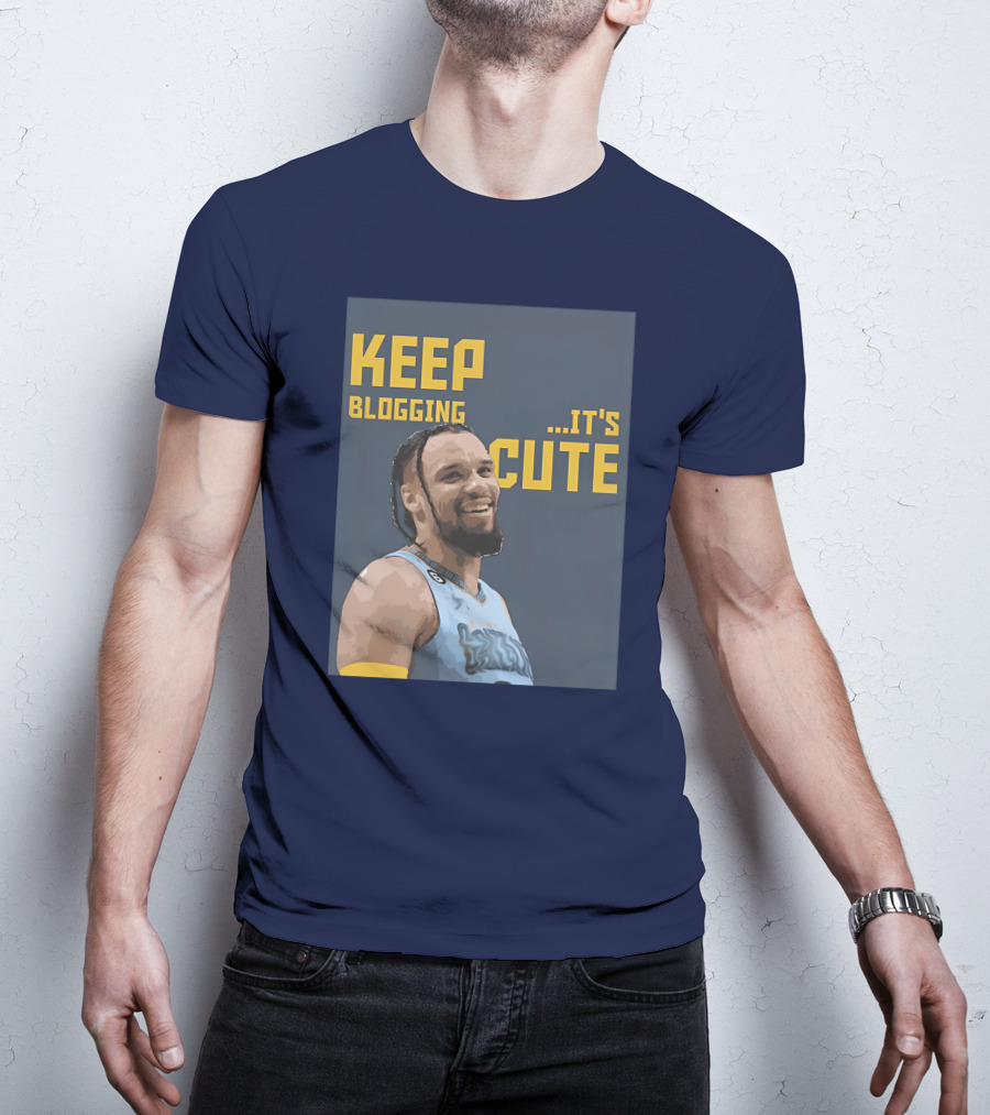 Keep Blogging It's Cute Basketball Player Smiling T-Shirt