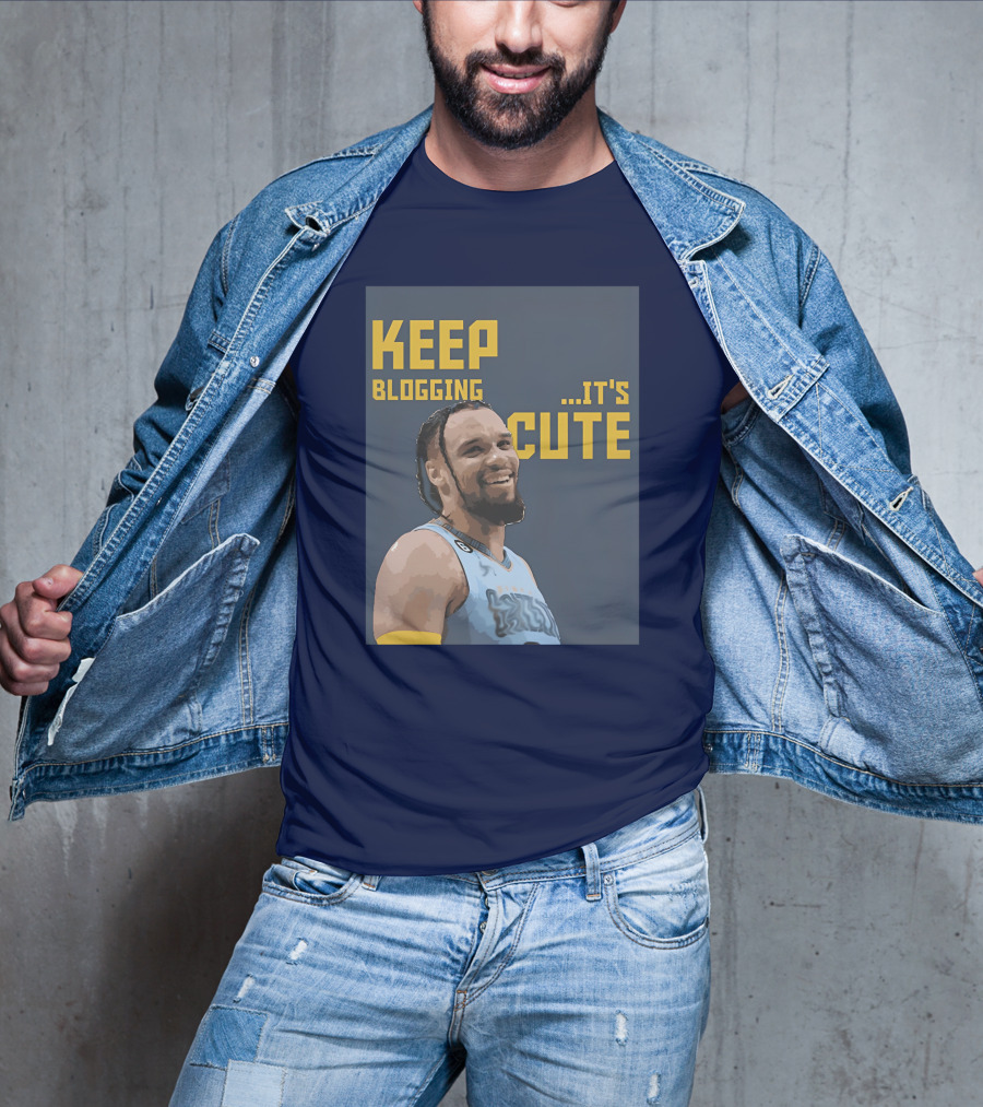 Keep Blogging It's Cute Basketball Player Smiling T-Shirt