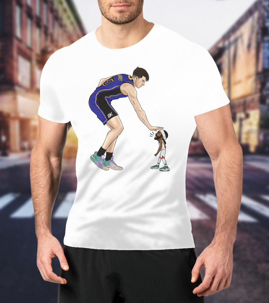 Basketball Giants And Tiny Challengers Showdown T-Shirt