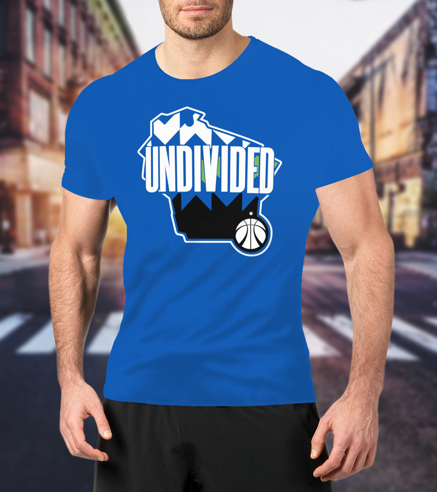 Pat Connaughton Undivided Milwaukee Basketball Map Blue T-Shirt