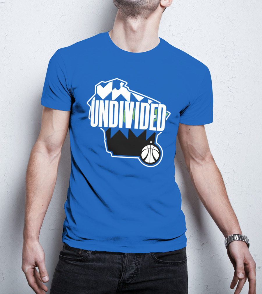Pat Connaughton Undivided Milwaukee Basketball Map Blue T-Shirt