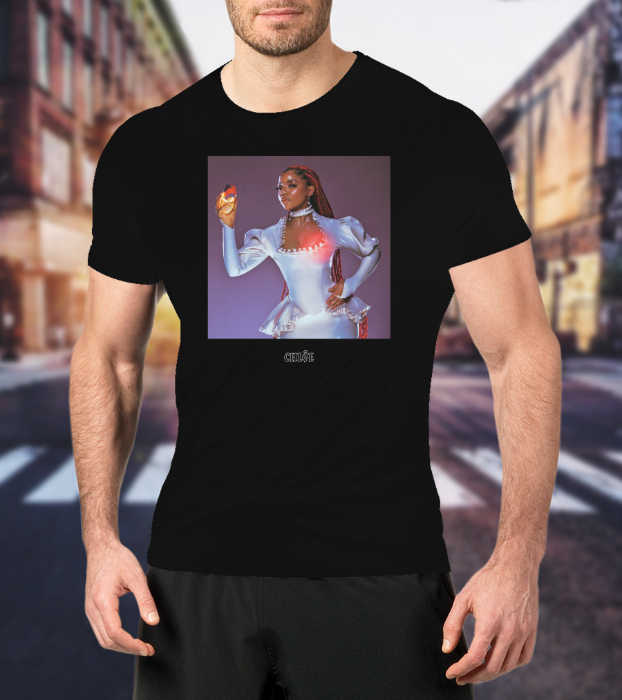 Chloe In Pieces Holding Crystal Heart T-Shirt