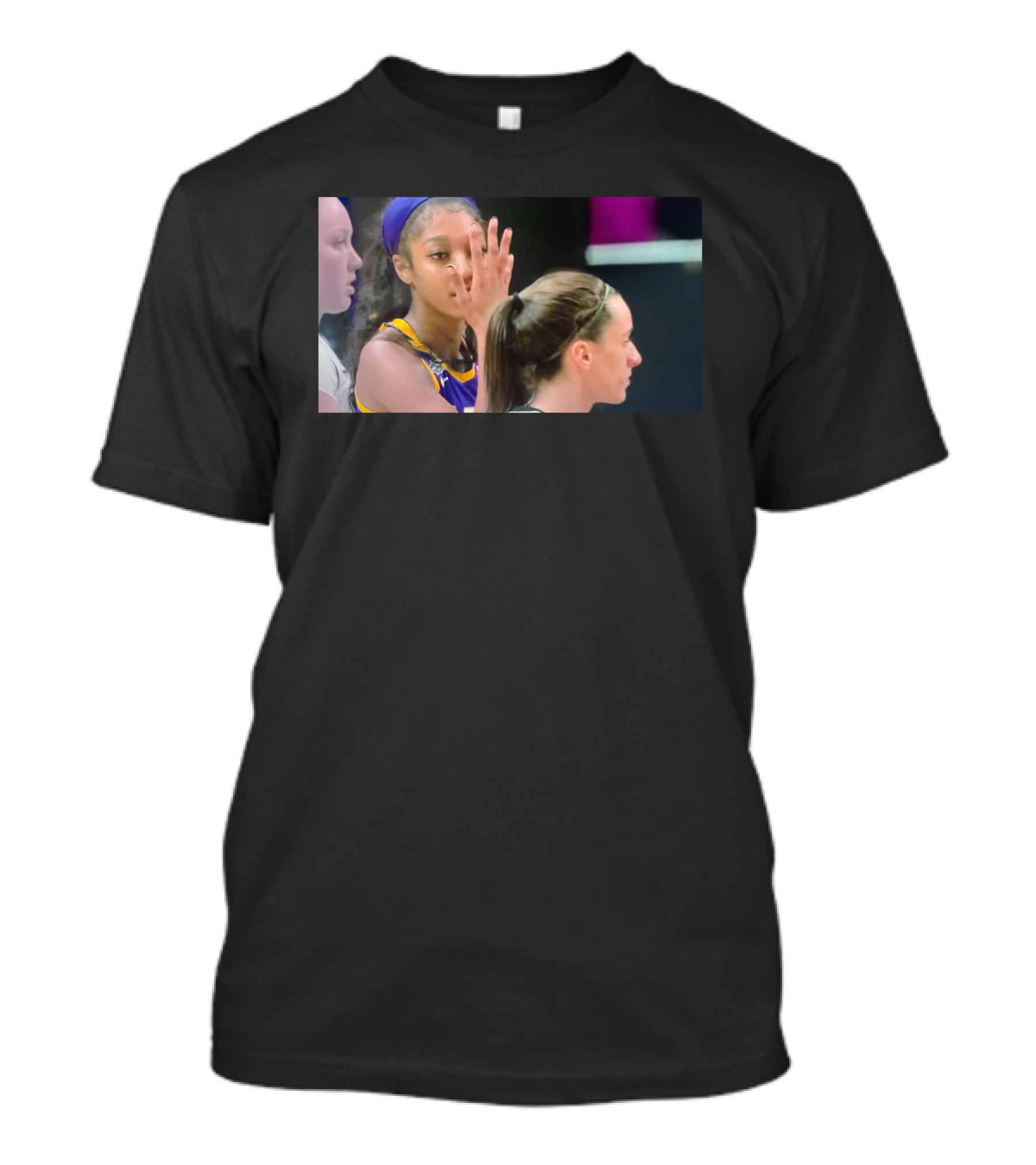 Lsu's Angel Reese Taunts Caitlin Clark Basketball Gesture T-Shirt