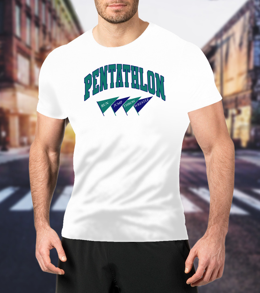 Pentathlon Run Jump Throw Wrestle T-Shirt