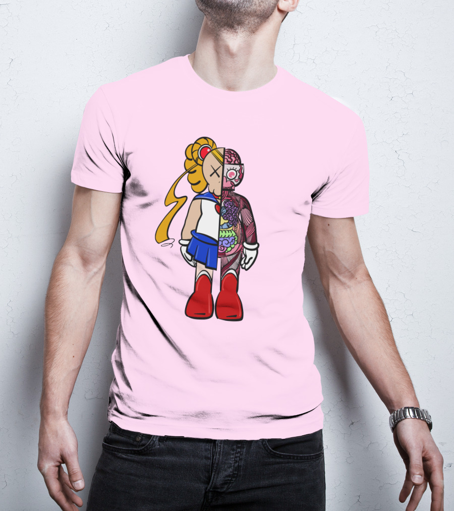Sailor Kaws Moon Anatomical Hybrid T-Shirt