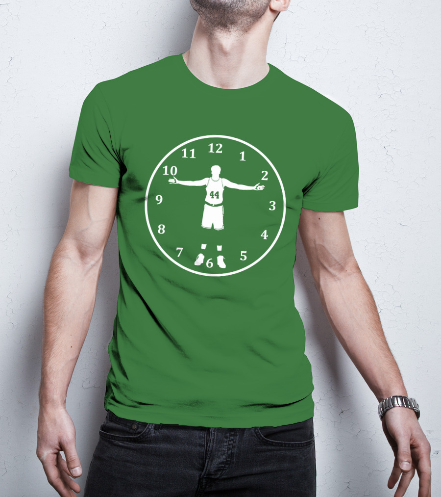 Basketball Time Lord Number 44 Clock T-Shirt