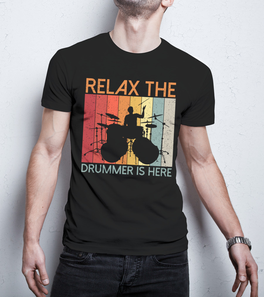 Relax The Drummer Is Here Vintage T-Shirt