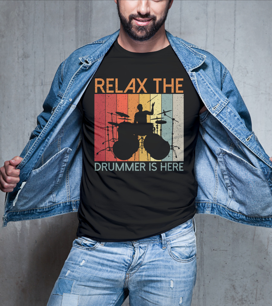 Relax The Drummer Is Here Vintage T-Shirt