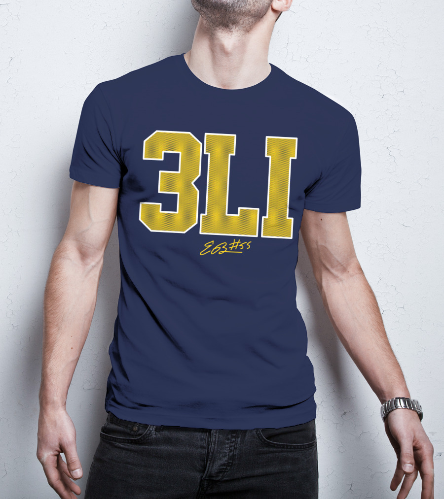 3Li Eli Brooks E63 #55 The Players Trunk Store T-Shirt