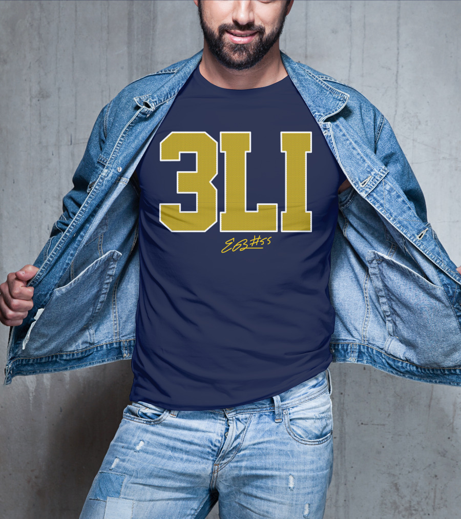 3Li Eli Brooks E63 #55 The Players Trunk Store T-Shirt