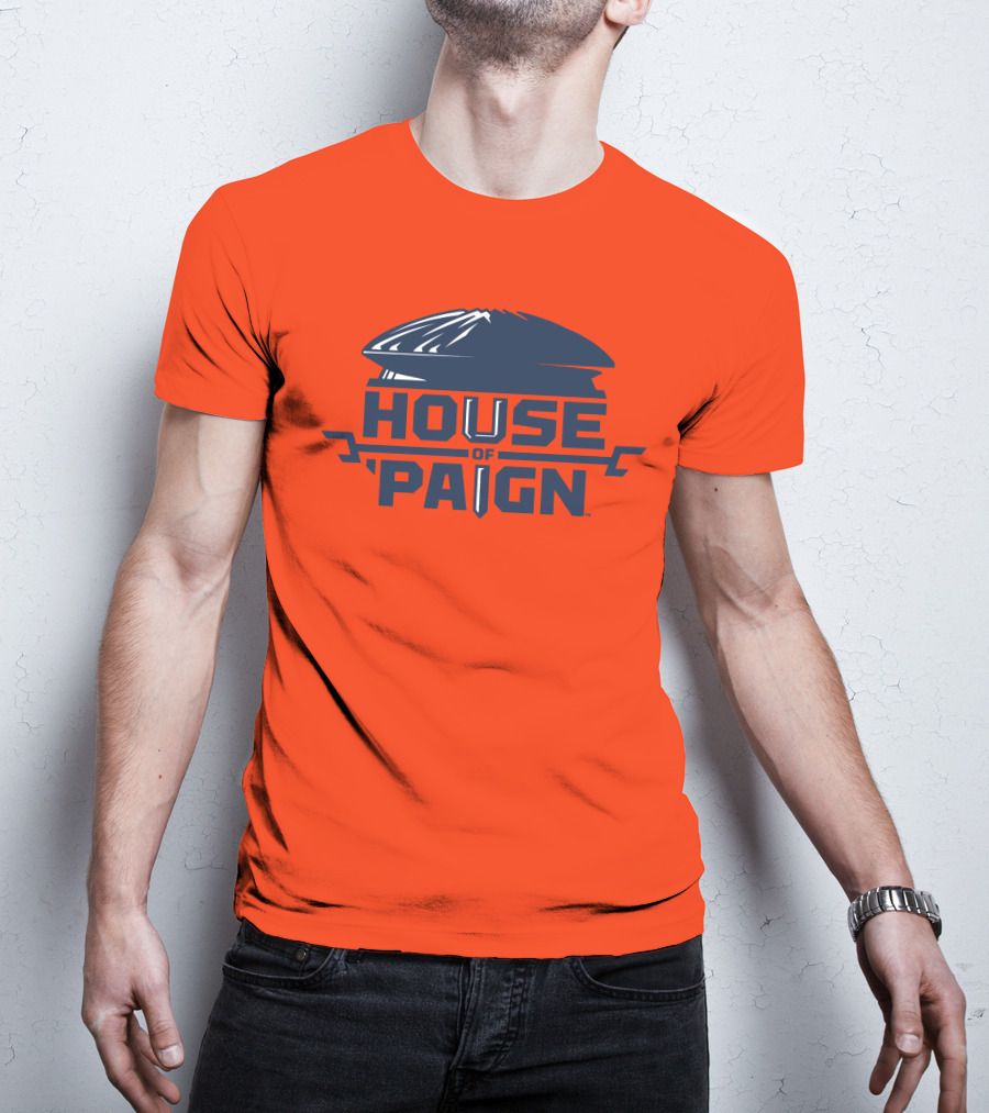 House Of 'Paign TBT University Of Illinois Basketball Helmet T-Shirt