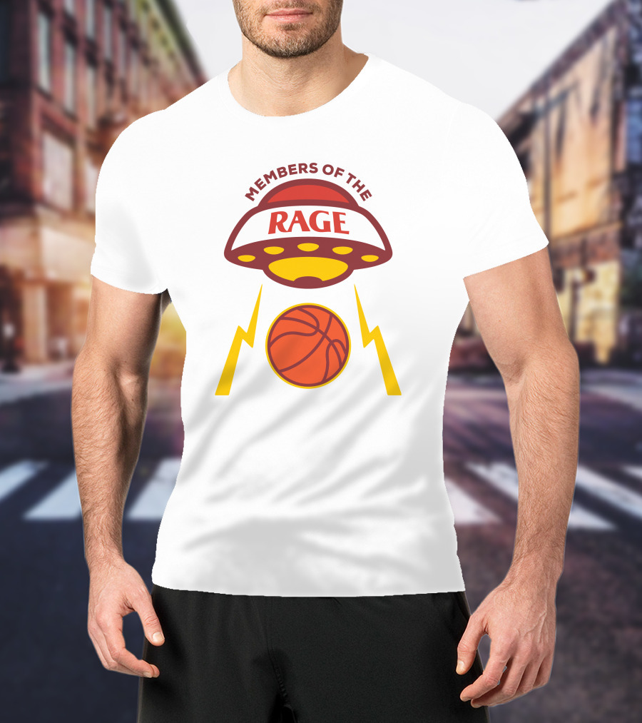Members Of The Rage UFO Basketball Lightning T-Shirt