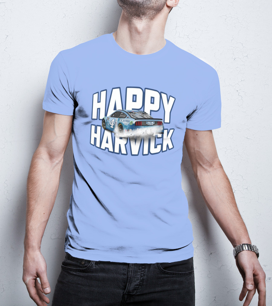Busch Light Happy Harvick Racing Car Number 4 T-Shirt