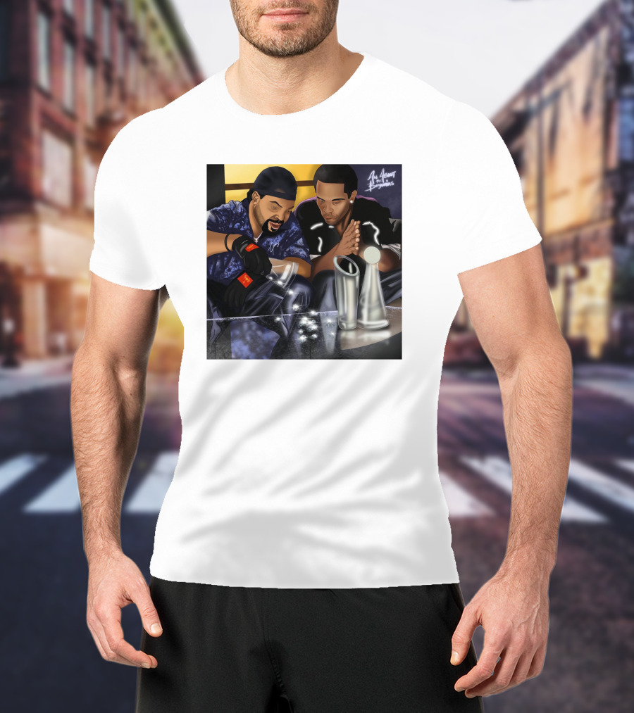 20 Years All About The Benjamins Ice Cube Mike Win On Set Scènes All About The Benjamins T-Shirt