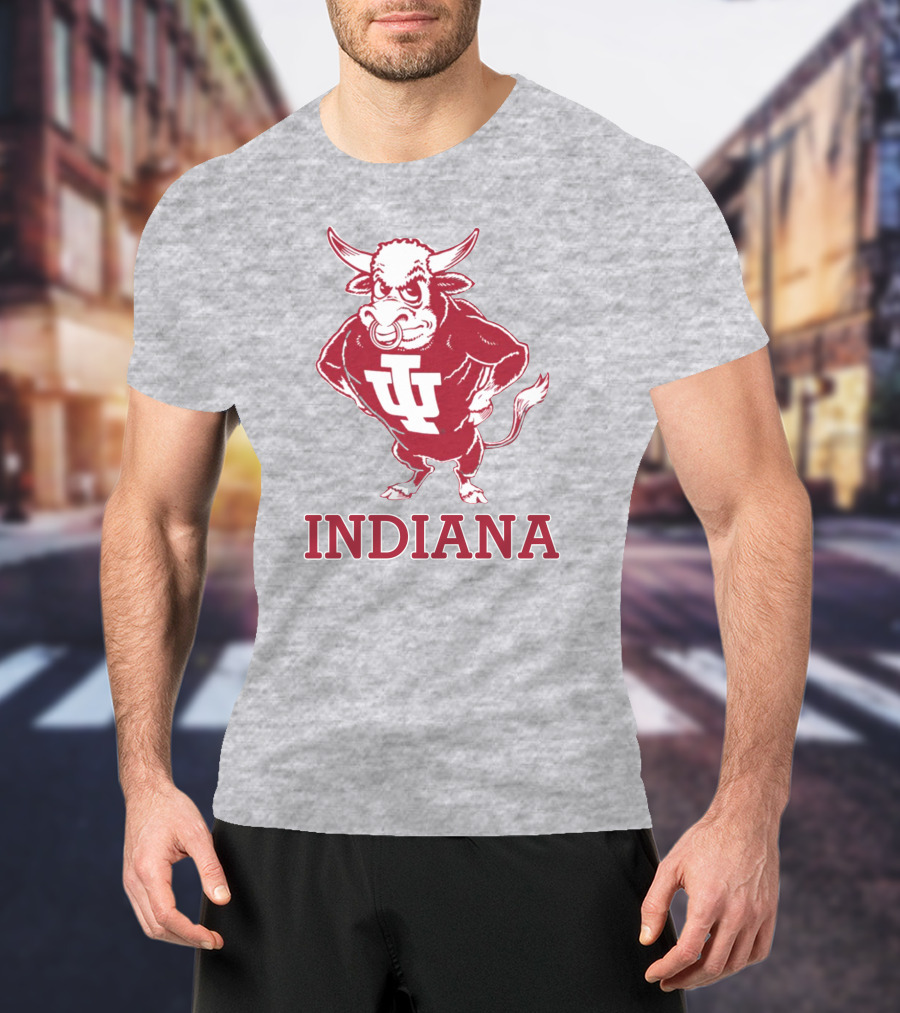 Indiana University Hoosiers IU Bison Mascot Indiana T-Shirt
