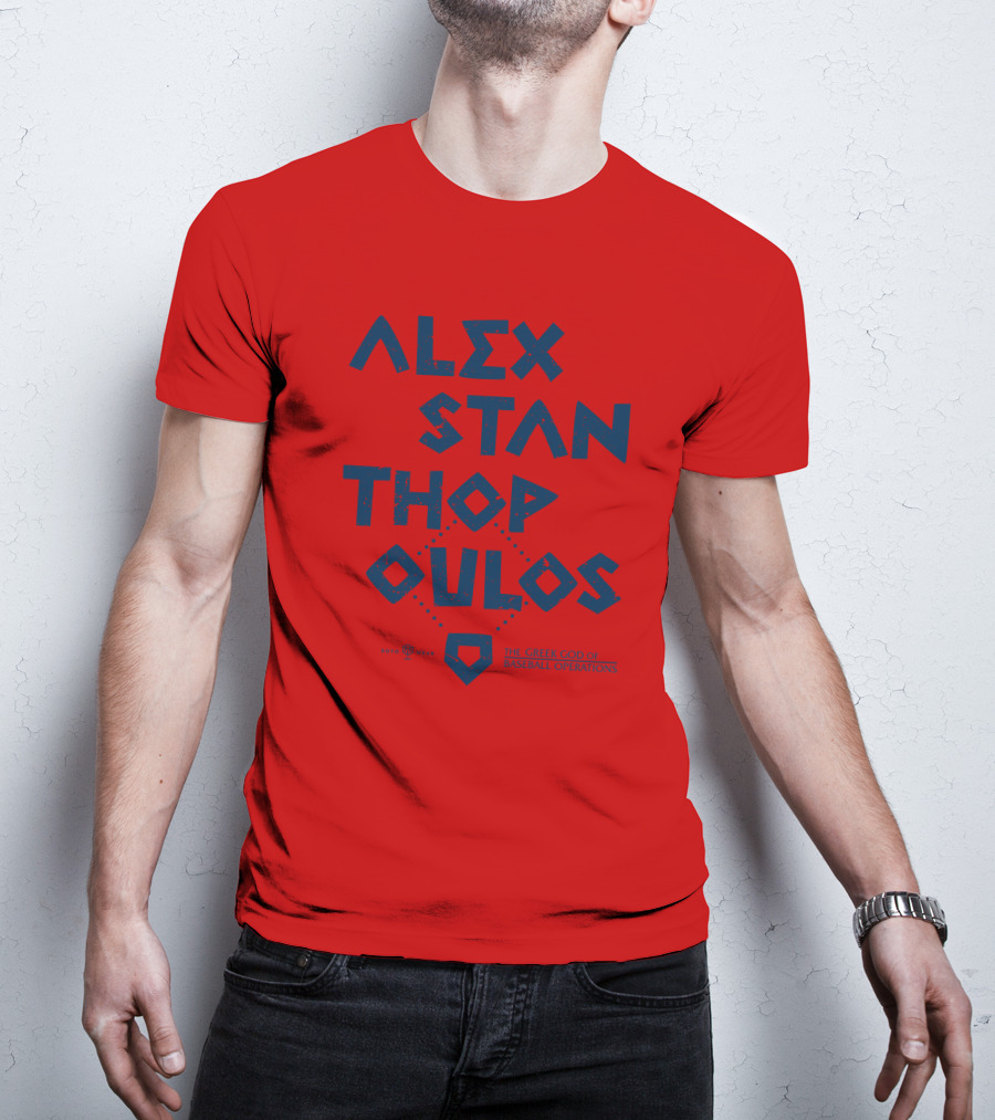 Alex Stanthopoulos The Greek God Of Baseball Operations Rotowear Merch T-Shirt