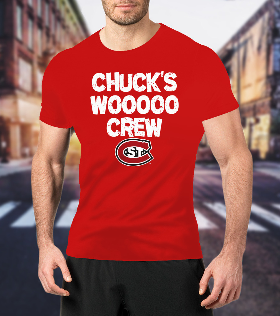 St. Cloud State Huskies Chuck's Wooooo Crew SCSU T-Shirt