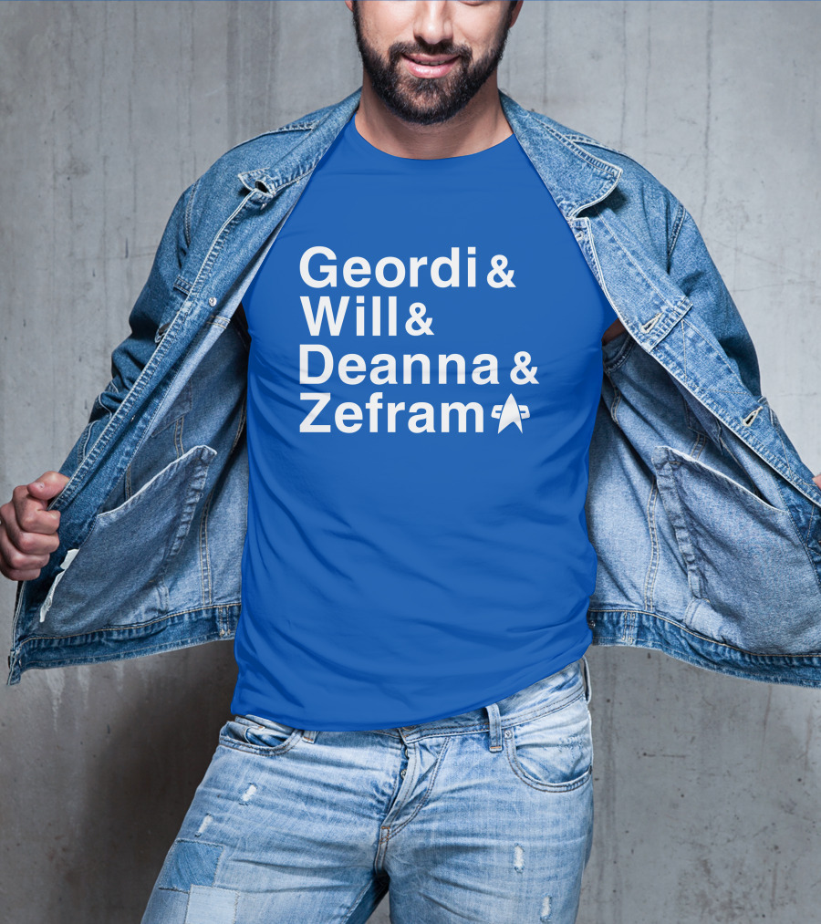 Geordi And Will And Deanna And Zefram Star Trek T-Shirt