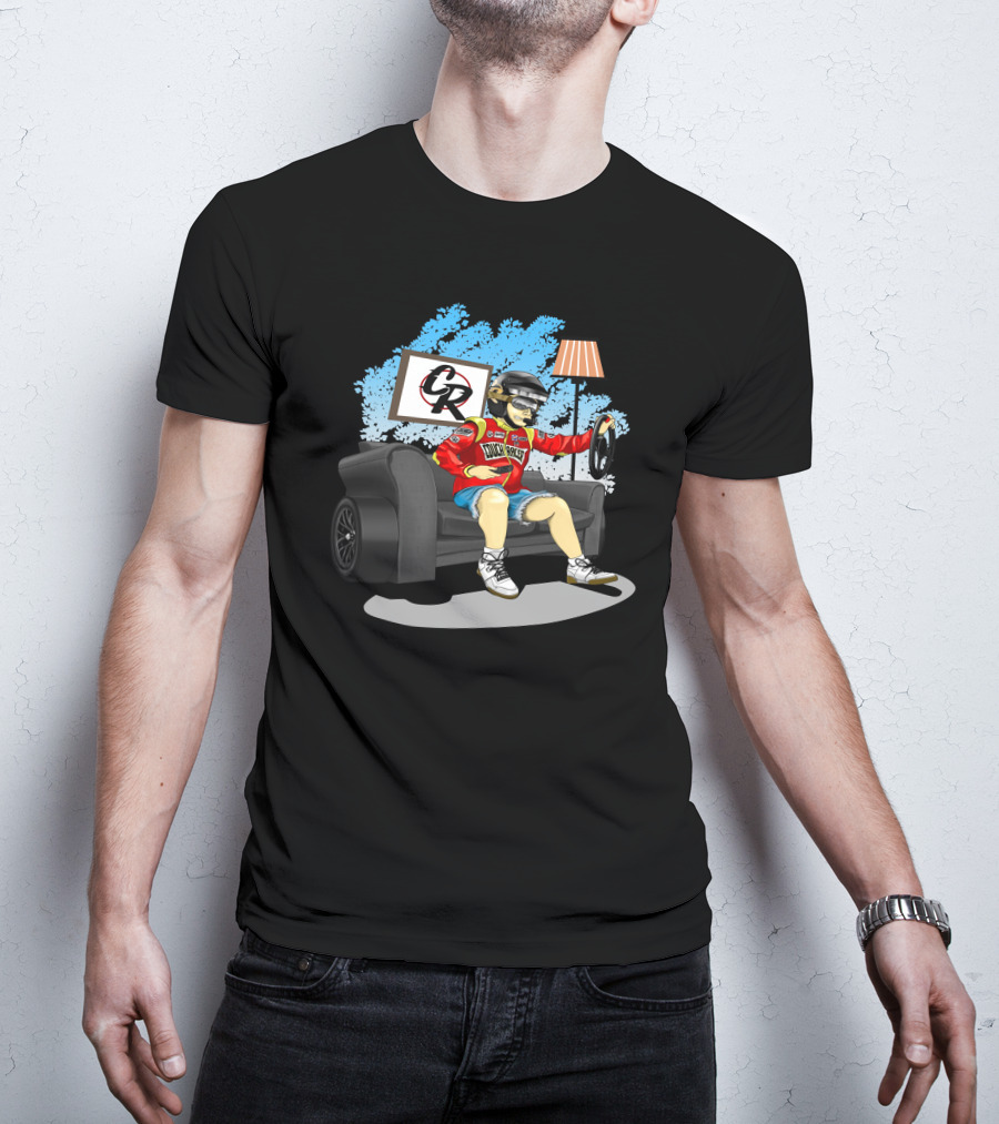 Couch Racer Brett Griffin Racing Fan Couch Racer Merch T-Shirt
