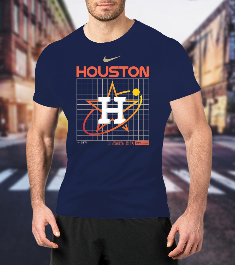 HOUSTON Astros Space City Houston TX MLB The Eagle Has Landed T-Shirt