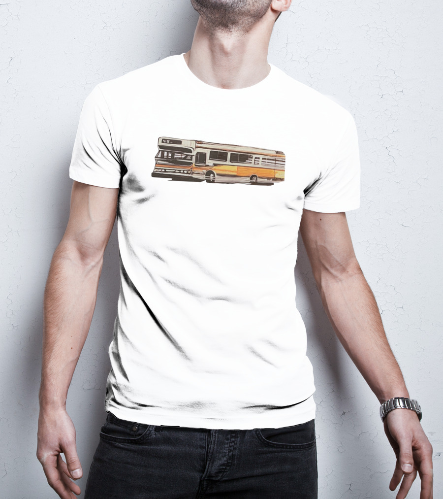 New Skool Merch Vintage Muni Bus 415 Route T-Shirt