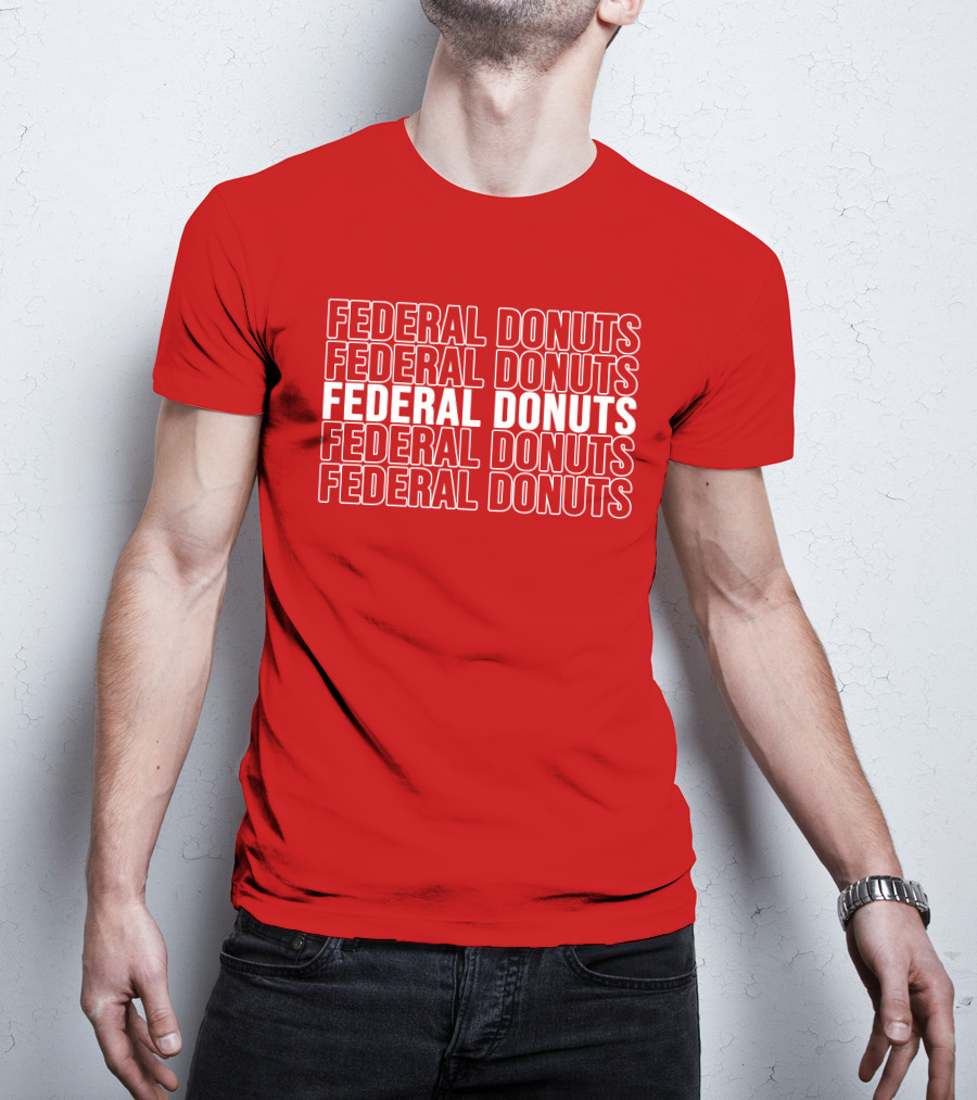 Federal Donuts Pattern Adam Sandler T-Shirt