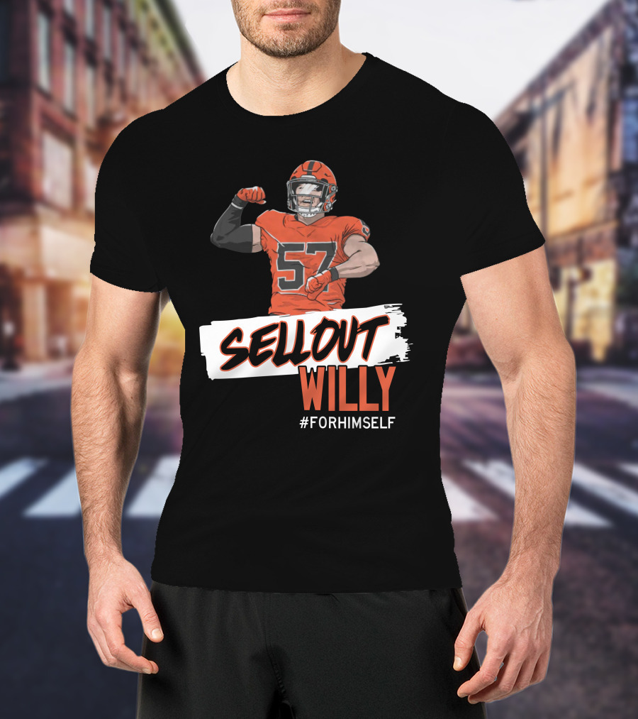 Sellout Willy Forhimself Barstoolsports Football Player T-Shirt