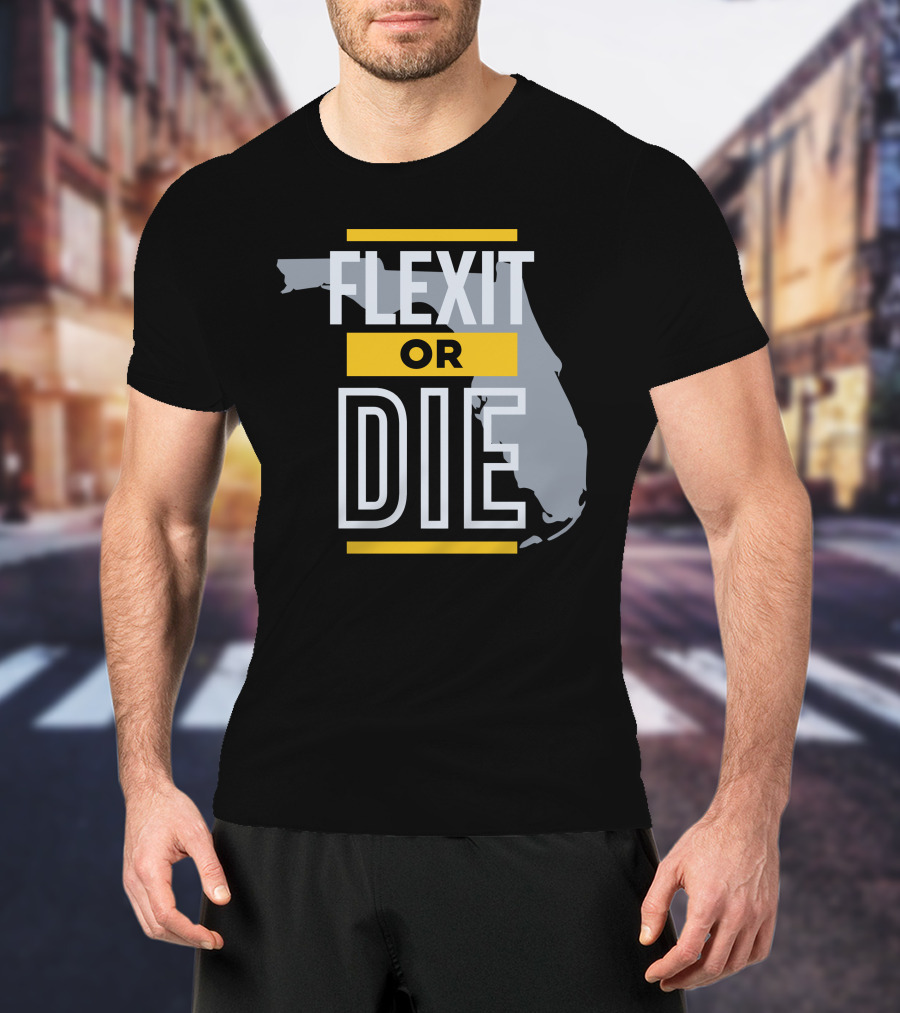 Flexit Or Die Florida Map Libertylockpod T-Shirt