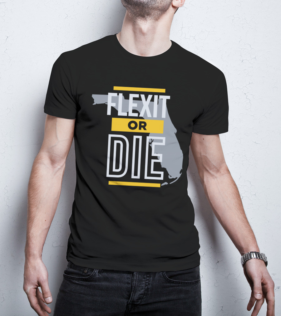 Flexit Or Die Florida Map Libertylockpod T-Shirt