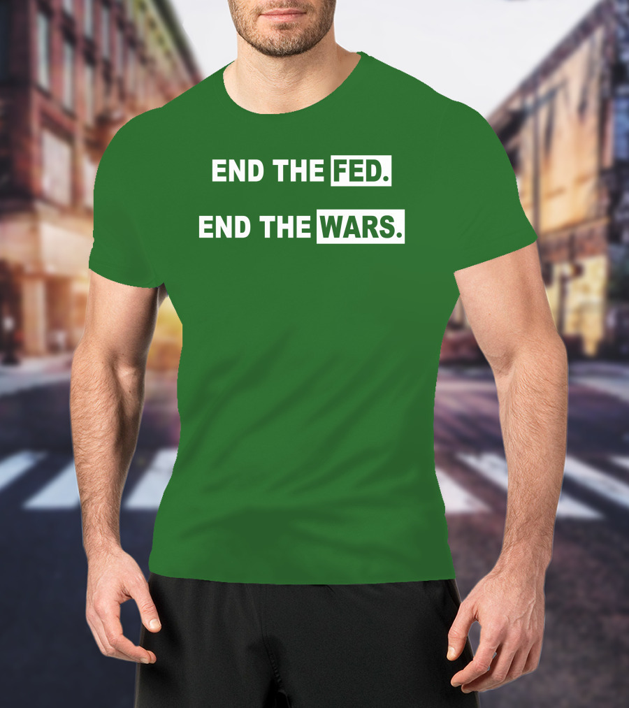 End The Fed End The Wars Shmichard Schmerez T-Shirt