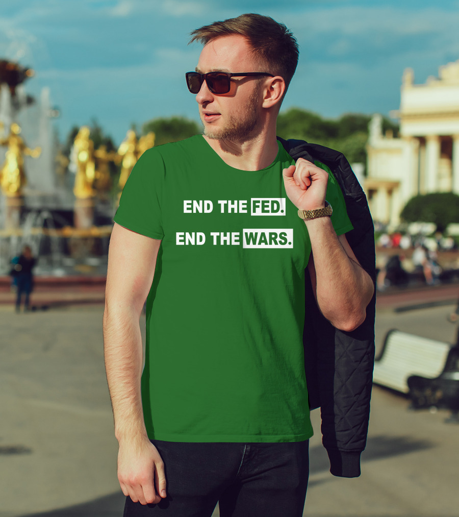 End The Fed End The Wars Shmichard Schmerez T-Shirt