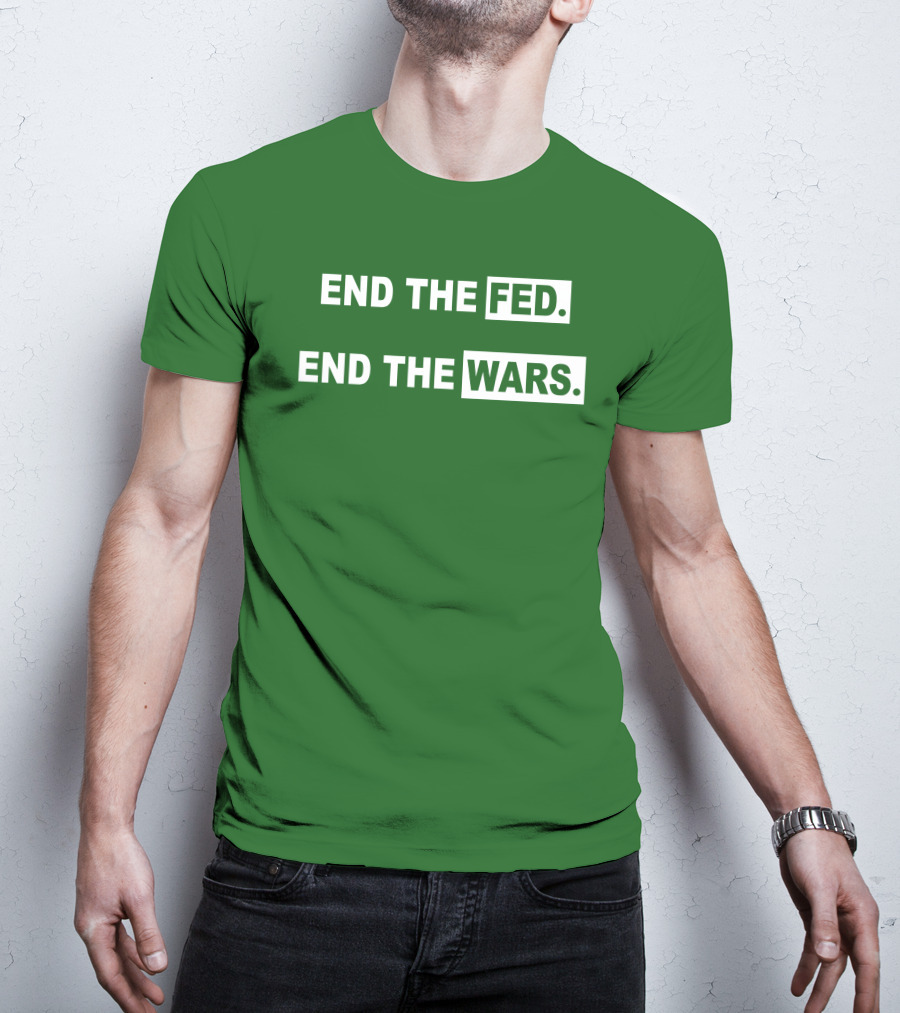 End The Fed End The Wars Shmichard Schmerez T-Shirt