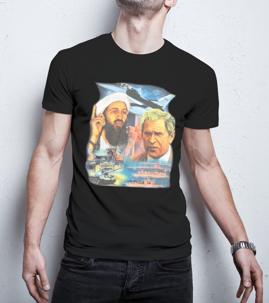 Illusive Music Merch Pure Evil Gas Station Featuring Political Figures And Military T-Shirt