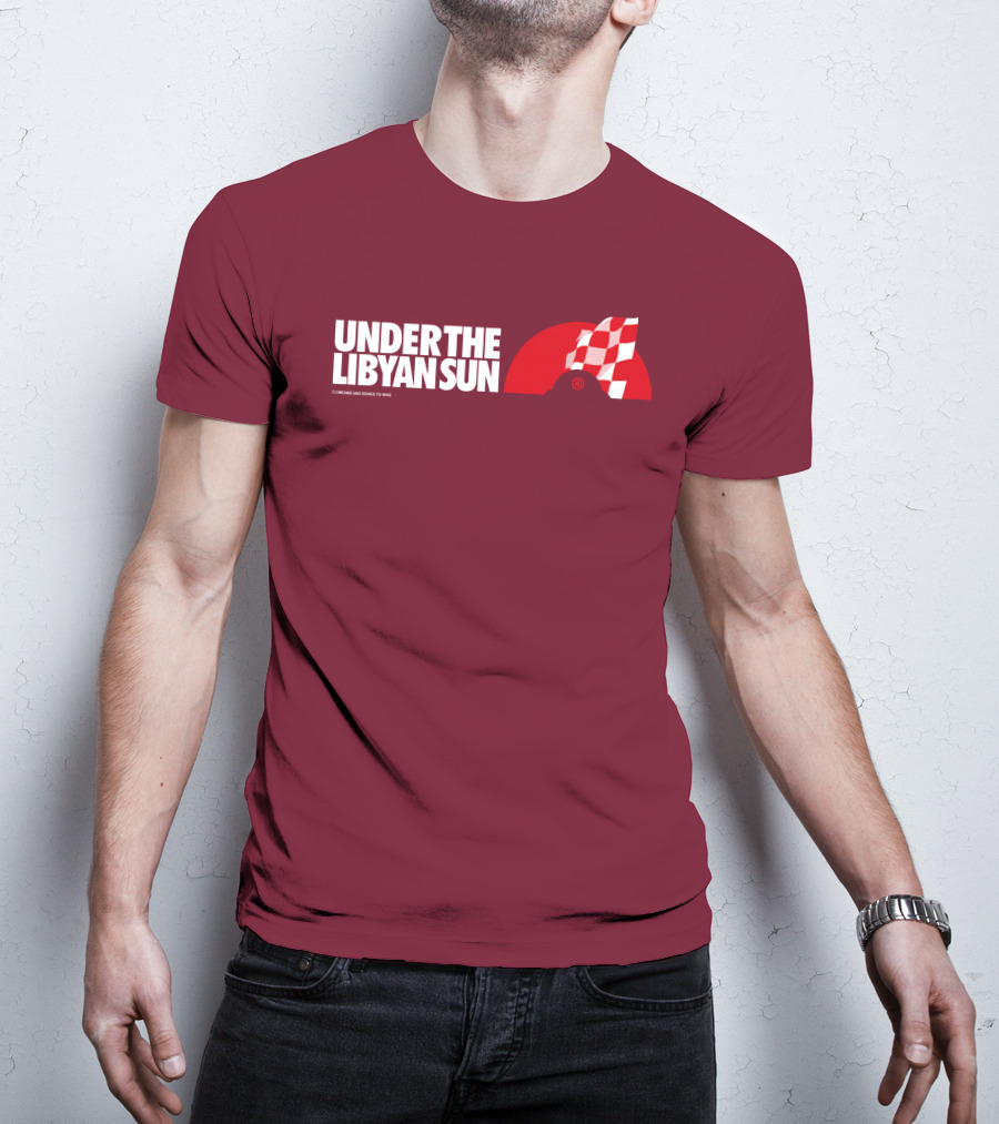 Ste Hoare Under The Libyan Sun Racing Checkered Flag T-Shirt