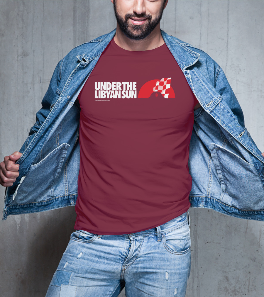 Ste Hoare Under The Libyan Sun Racing Checkered Flag T-Shirt