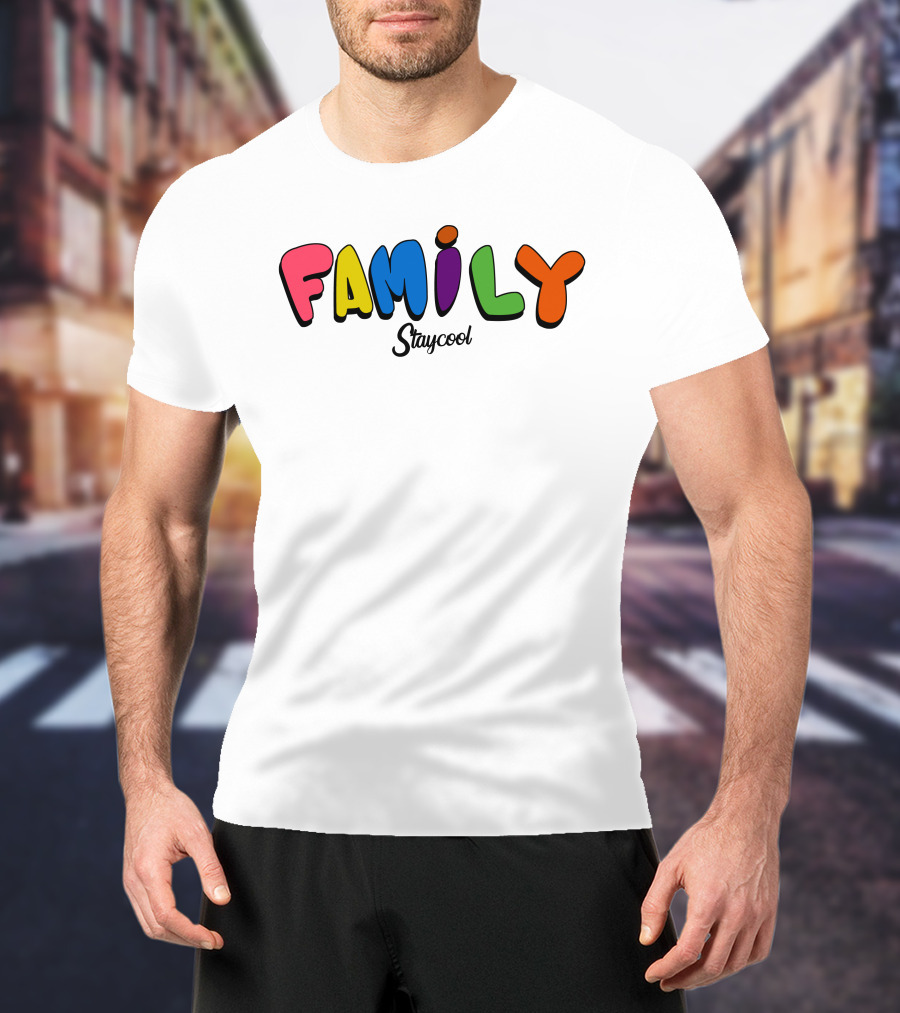 Staycoolnft Family Staycool Colorful Letters T-Shirt